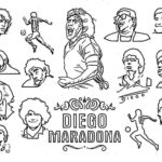 Maradona Disegno Da Colorare