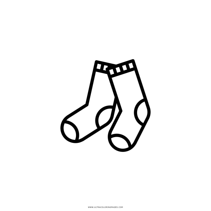 disegno calzini da colorare terbaru