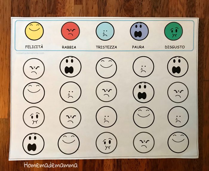 schede didattiche i colori delle emozioni disegni da colorare terbaru