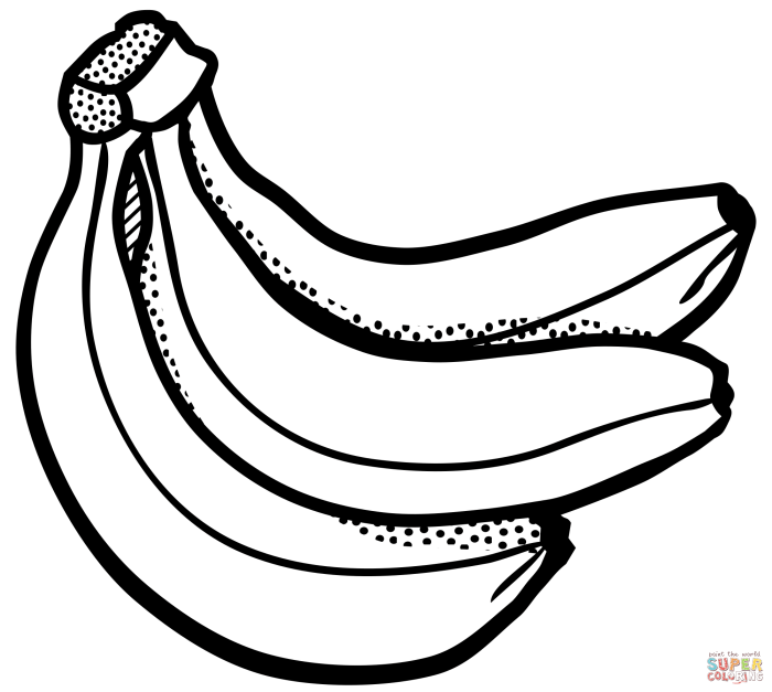 banana disegno da colorare terbaru