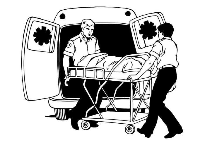 ambulanza disegno da colorare