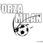 Milan Forza Scritta Pallone Napoli Disegnidacolorare
