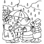 pimpa pioggia sotto ombrello suoi coloradisegni