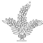 disegno mimosa da colorare
