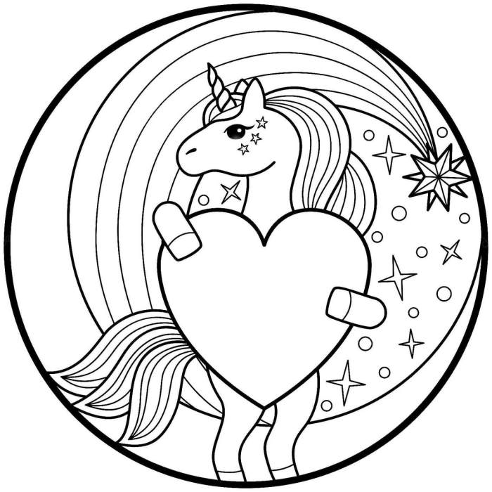 unicorno disegno facile da colorare terbaru