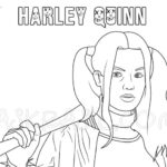 Raskrasil.com Coloring Pages Harley Quinn Logo 1