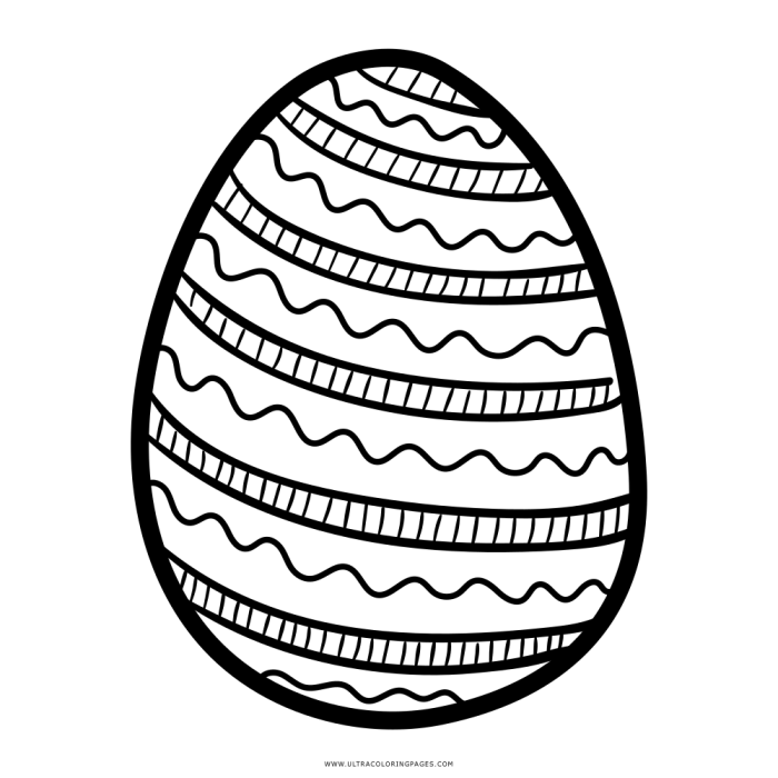 Uovo disegno da colorare