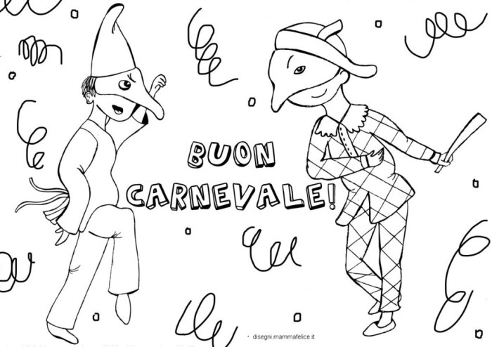 Carnevale disegni trombetta cose bambini disegnidacolorare religiosi dimensioni varie