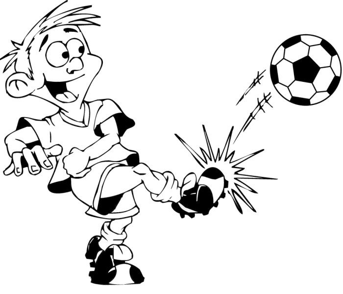 Calcio voetballer calciatore footballeur fotbollsspelare gioca palla colorante footballer blogmamma illustrationer rete provare tirare passare colpo testa