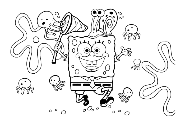 Disegno di spongebob da colorare