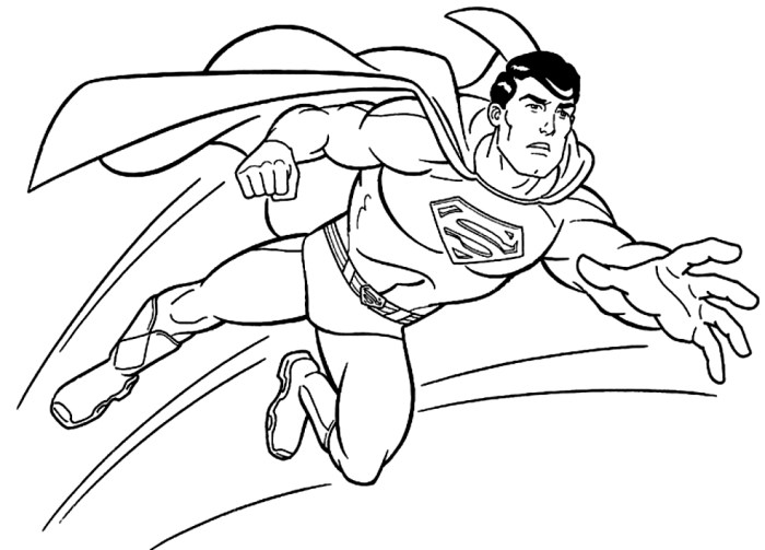 Disegni da colorare di superman
